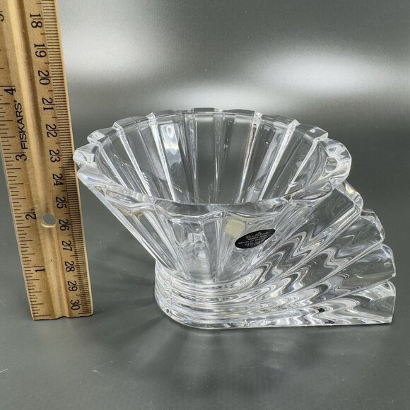 Rosenthal Germany Clear Crystal Studio Line Blossom Fan Candle Holder Votive VTG - Picture 4 of 13